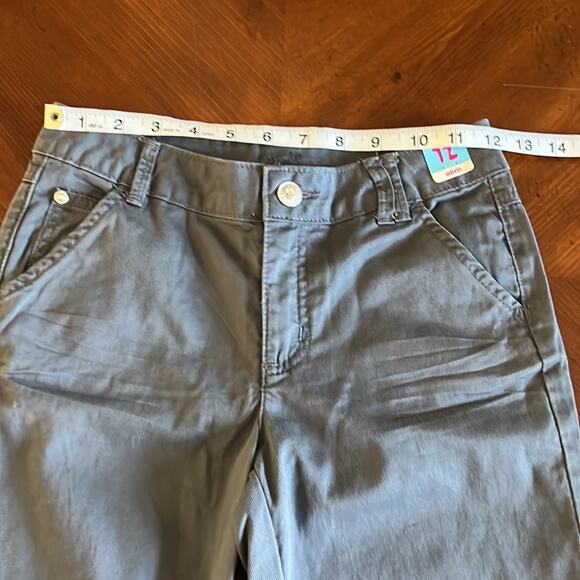 Justice Girls 12 Slim Gray Capri Pants NWT - Picture 8 of 10